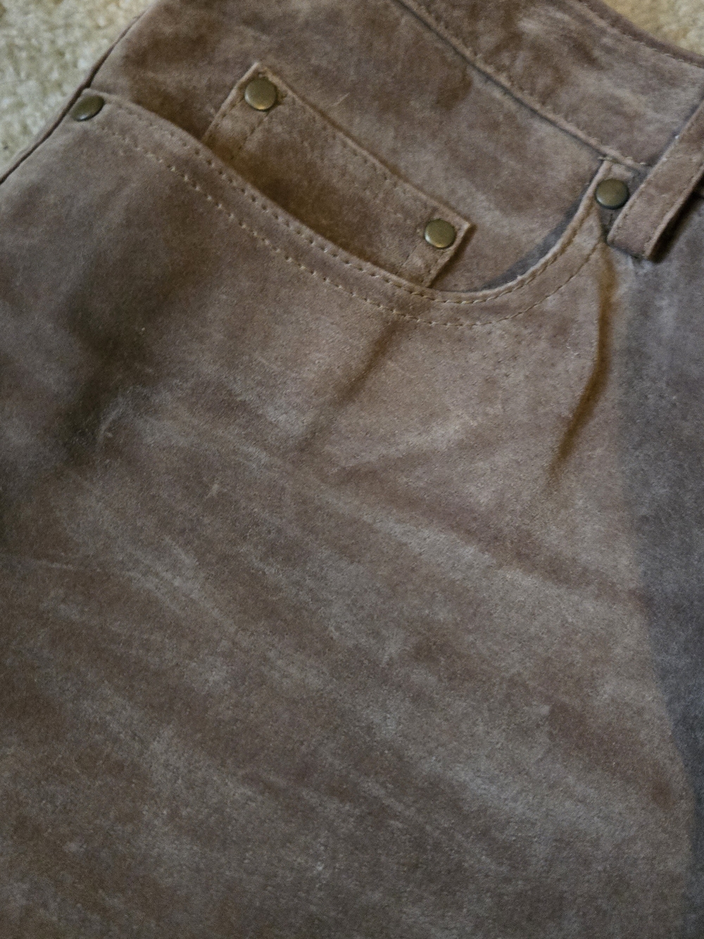 Coldwater Creek Leather Pants - Picture 2 of 4